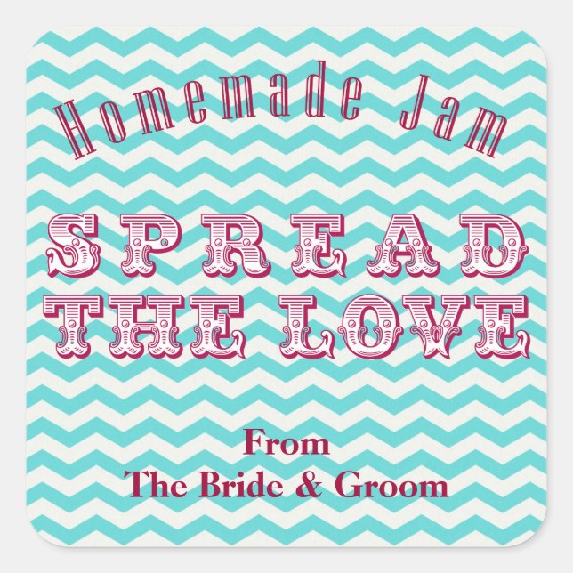 Chevron Homemade Preserve Canning Pegatinas (Anverso)