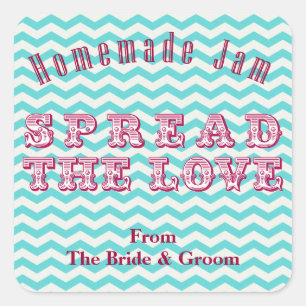 Chevron Homemade Preserve Canning Pegatinas