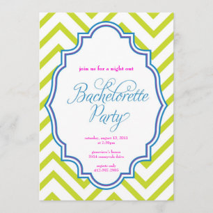 CHEVRON - invitación hacia fuera BACHELORETTE- de