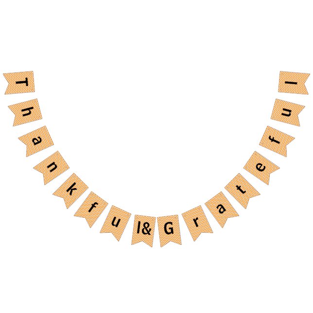 Chevron, Naranja agradecido y agradecido - Bandera (Todo)