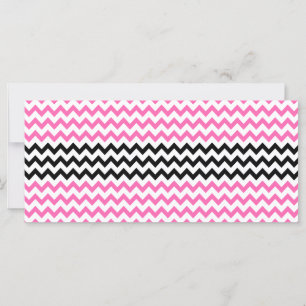 Chevron negro y rosa caliente por Shirley Taylor