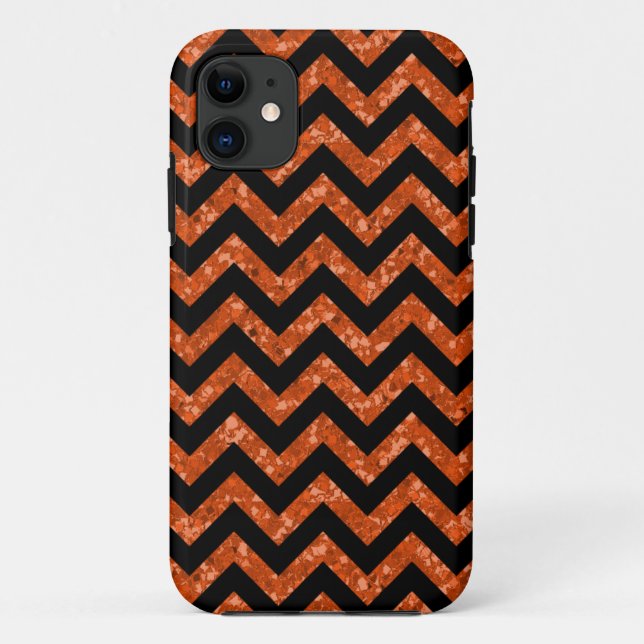Chevron Purpurina Look iPhone 5 Tough Xtreme Funda (Reverso)