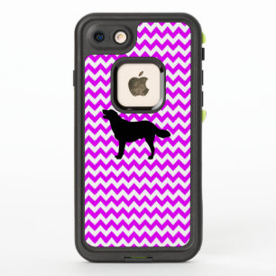 Chevron Rosa Perfectamente Con Silueta Dorada