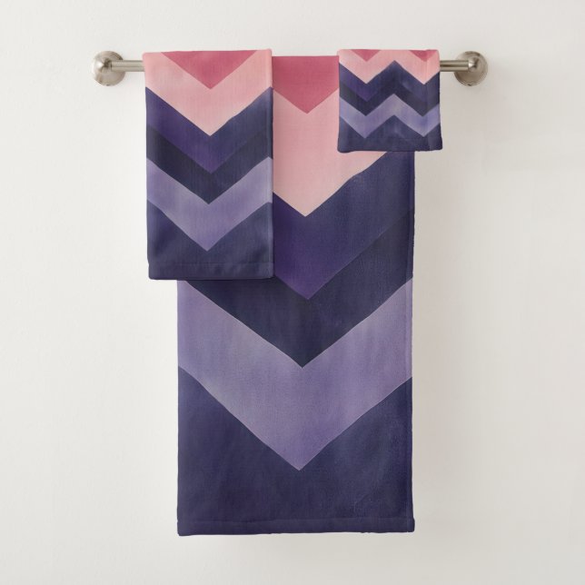 Chevron rosa y morado negrita (In situ)