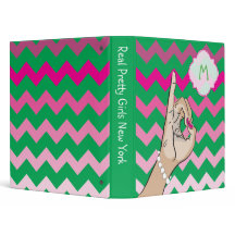 Chevron rosado y verde bonito real