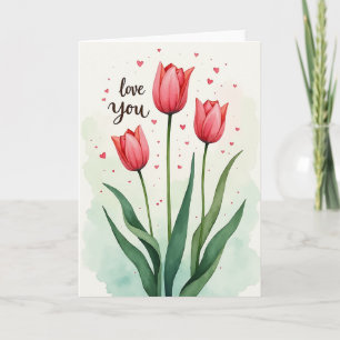 Chevron Tarjeta de Flor Pintada