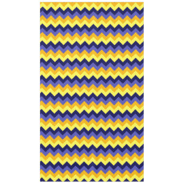 Chevrons de oro amarillo azul grandes manteles