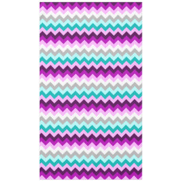 Chevrras Verde azuladas blancas moradas manteles g