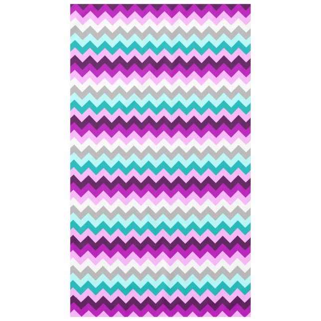 Chevrras Verde azuladas blancas moradas manteles g (Anverso)