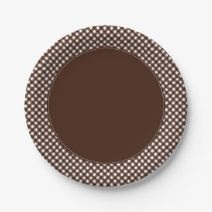 CHEX PLATOS DE PAPEL MARRÓN OSCURO-2