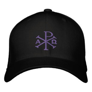Chi Rho Borroidered Gorra