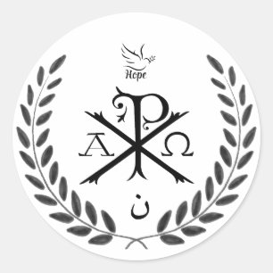 Chi Rho Pegatina cristiano