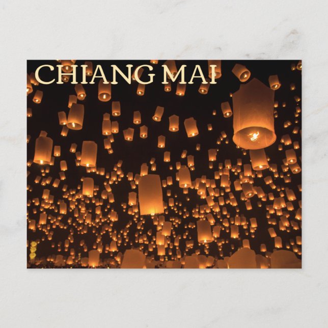 Chiang Mai, postal de Tailandia (Anverso)