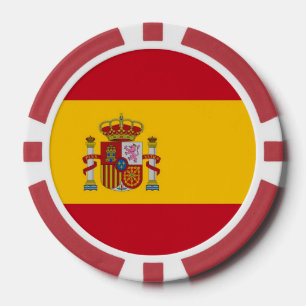 Chiapas de póquer con bandera de España