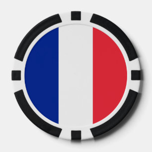 Chiapas de póquer con bandera de Francia