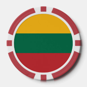 Chiapas de póquer con bandera de Lituania