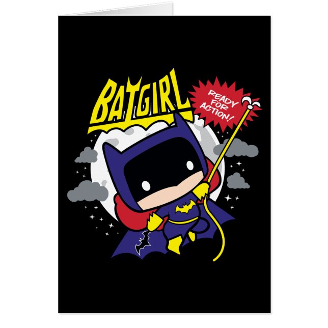 Chibi Batgirl Preparado Para La Acción (Frente)