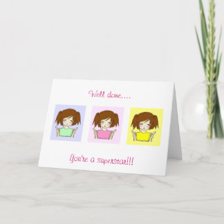 Chibi Bien hecho tarjeta de superestrella