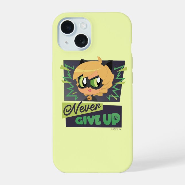 Chibi Cat Noir Nunca te rindas (Reverso )