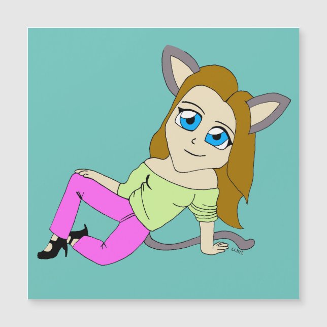 chibi catgirl (Anverso)