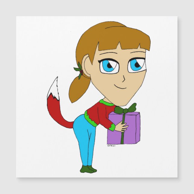 chibi chica zorro  (Anverso)