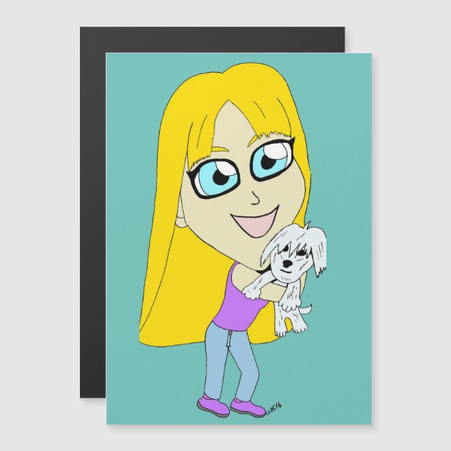 Chibi con un elemento emergente (Anverso/Reverso)