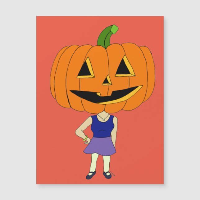 chibi de cabeza de calabaza chica (Anverso)