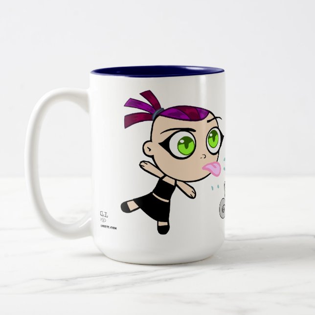 Chibi espumoso y taza de Germana (Izquierda)