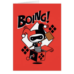 Chibi Harley-Quinn-In-A-Box Con Martillo