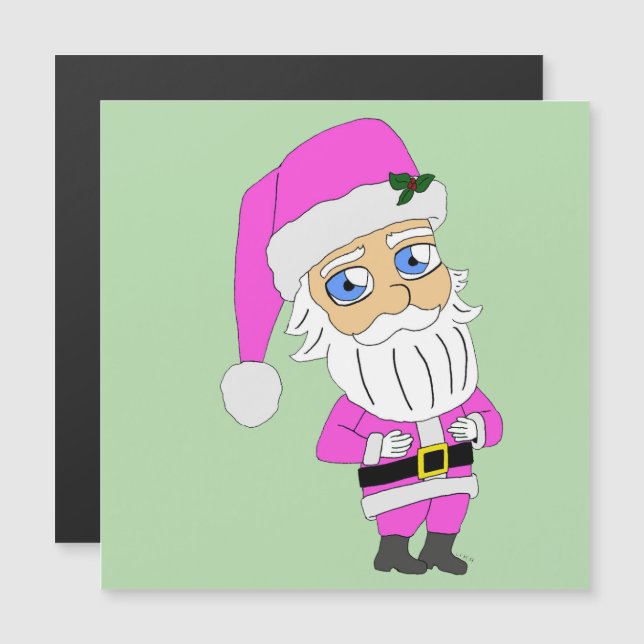 Chibi Santa traje rosa (Anverso/Reverso)