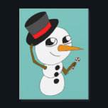 chibi smowman<br><div class="desc">Un hombre de nieve chibi dándole una propina a su gorra</div>