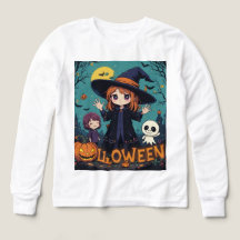 Chibi Witch Halloween Design
