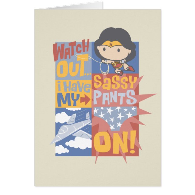 Chibi Wonder Woman | ¡Tengo Mis Pantalones De Pesc (Frente)