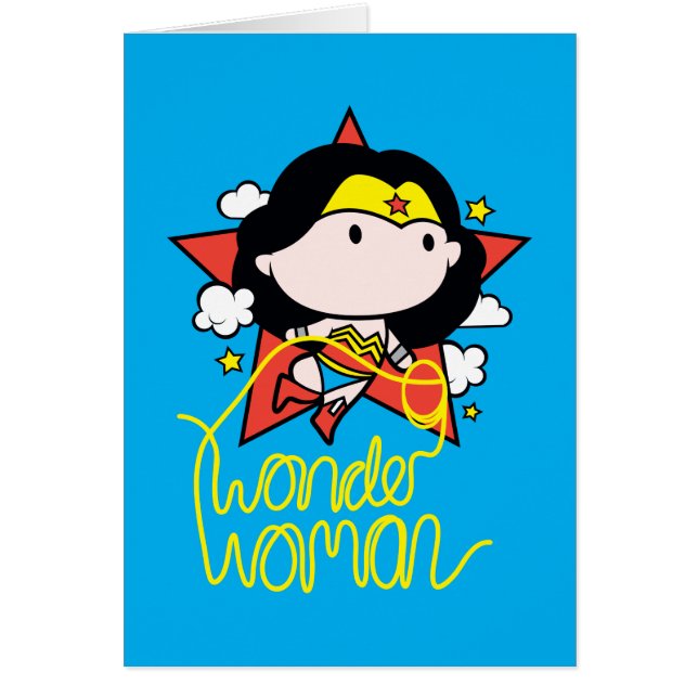 Chibi WonWoman Volando Con Lasso (Frente)