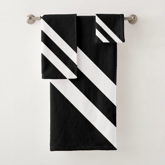 Chic Abstracto Rayado de Negro y Blanco (In situ)