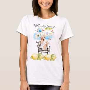 Chic Amalfi Coast Party Camiseta Femenina Personal