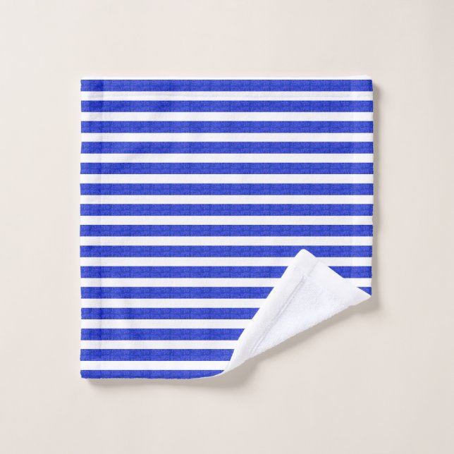Chic Blue Geometric Stripes (Toallita)