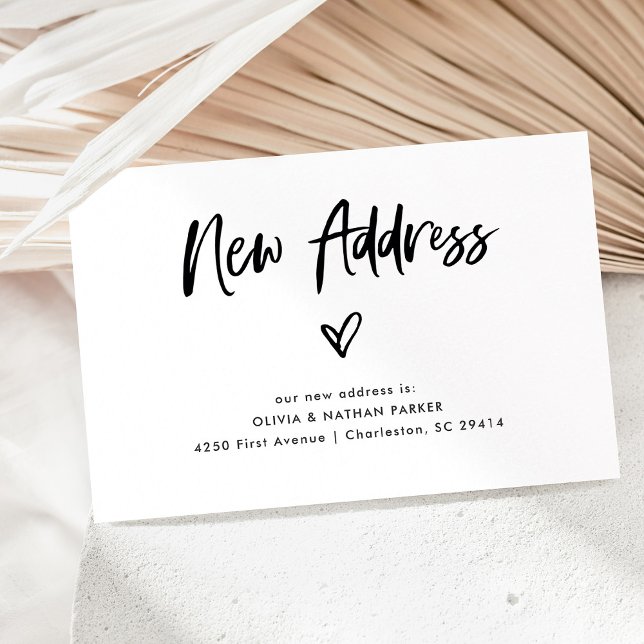 Chic Casual Script y Corazón | Anuncio de Mudanza (Subido por el creador)