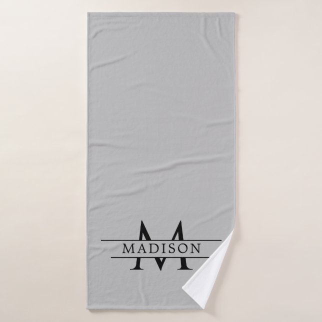 Chic Custom Initial Design Premium (Toalla de baño)