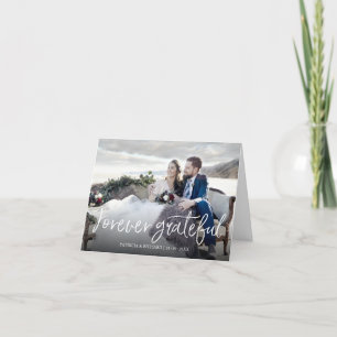 Chic Fotografía de Agradecimiento de Boda para Sie