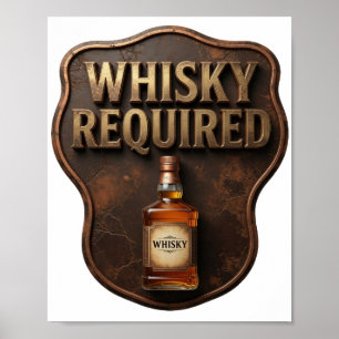 Chic Gold WHISKY REQUERIDO Arte Portátil