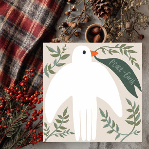 Chic Peace Dove Navidades Tarjeta de Navidad