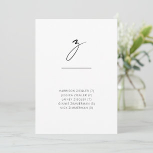 Chic + Simple Moderno Alfabeto de Letra Script Asi