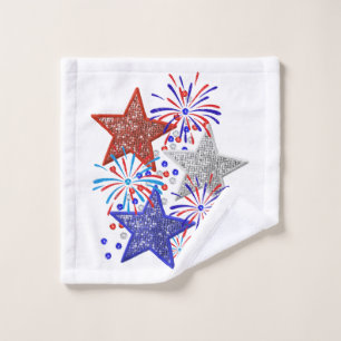 Chica 4 de julio Mujeres Rojo Blanco Azul Estrella
