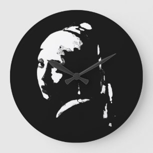 Chica abstracto con reloj de pared de Pearl Earrin