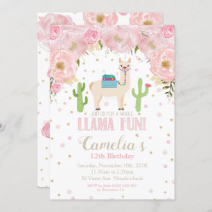 Chica adolescente floral de Rubor de la invitación