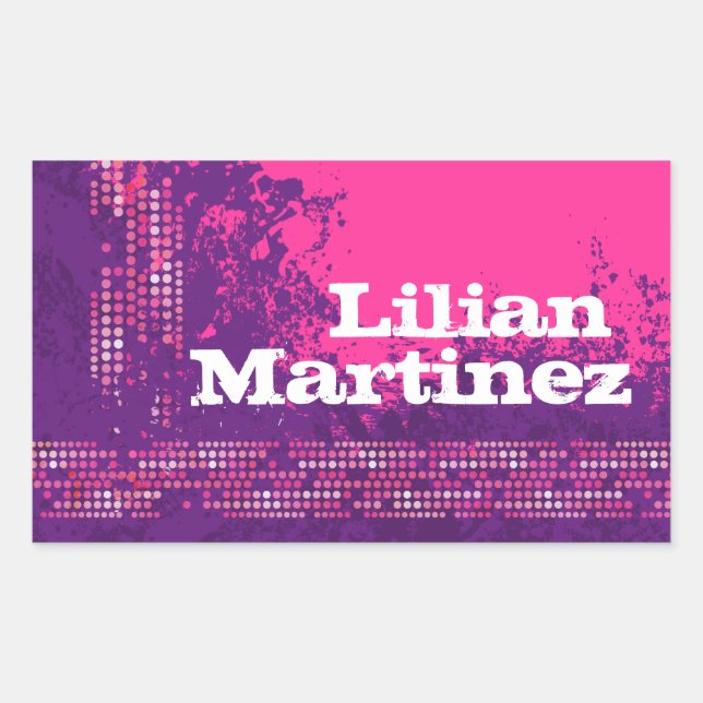 Chica adolescente nombre deportivo pegatina de la  (Anverso)