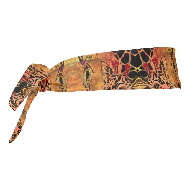 Chica africano y Giraffe tie la cabeza (Girar 270)