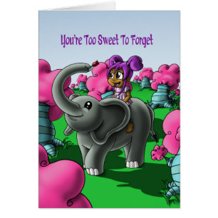 Chica afroamericano y elefante