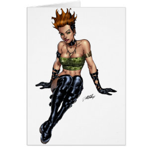 Chica alternativo punky por el Al Río